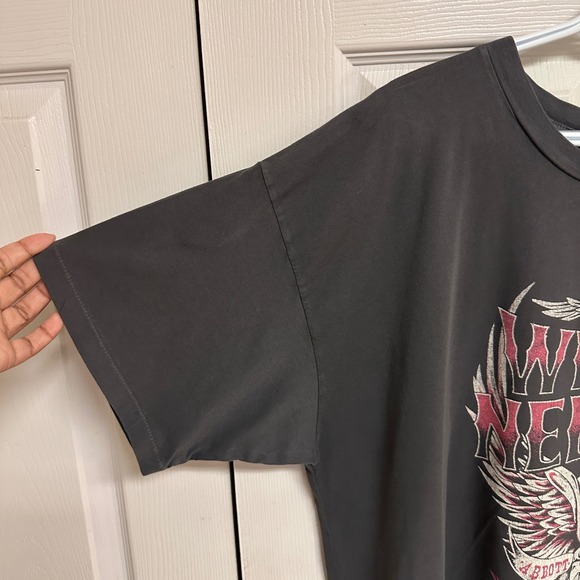 Daydreamer Willie Nelson Abbott Texas Graphic T Shirt Large Vintage Black Size L - Picture 4 of 7